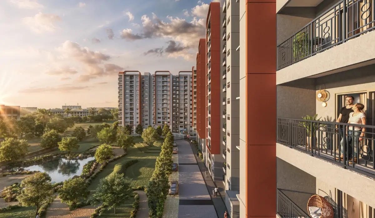 TVS Emerald Altura Balcony Closeup View
