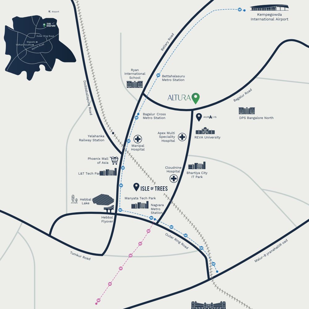 TVS Emerald Altura location map